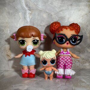 LOL Surprise Dolls Set Of 3 With Accessories & Outfits Line Dancer Sunshine